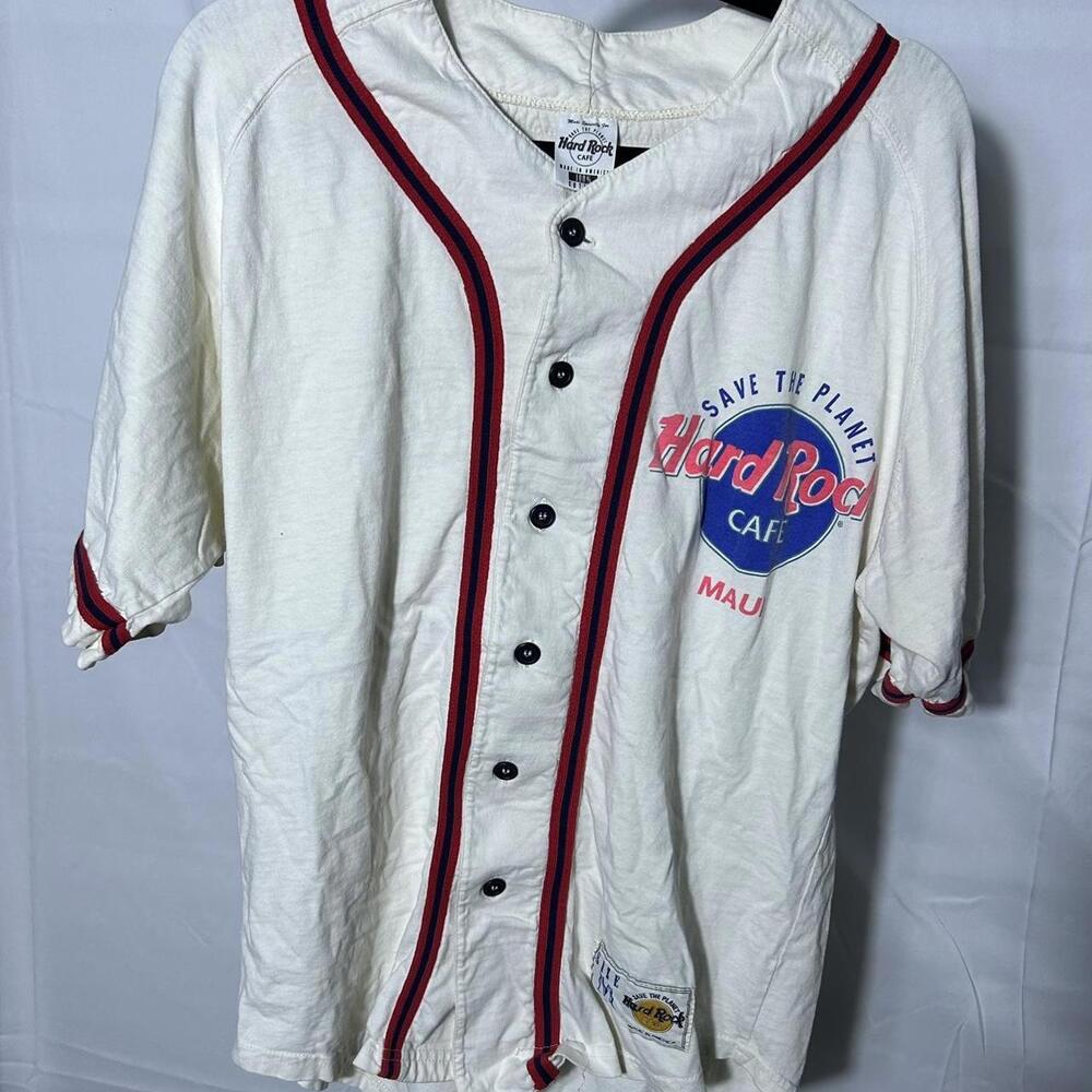 Hard Rock Cafe Men's White and Red Tshirt